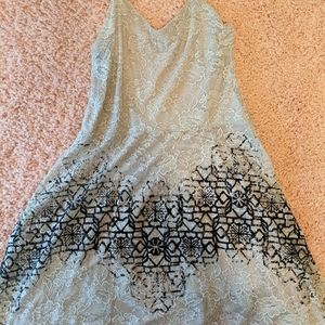 Lace Black and Off White Free People Dress